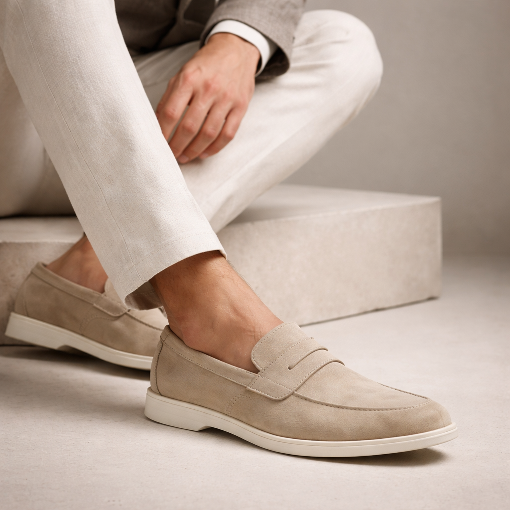 Marco Suede Penny Loafers