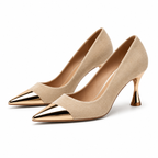 Valentina Suede Cap Toe Heels