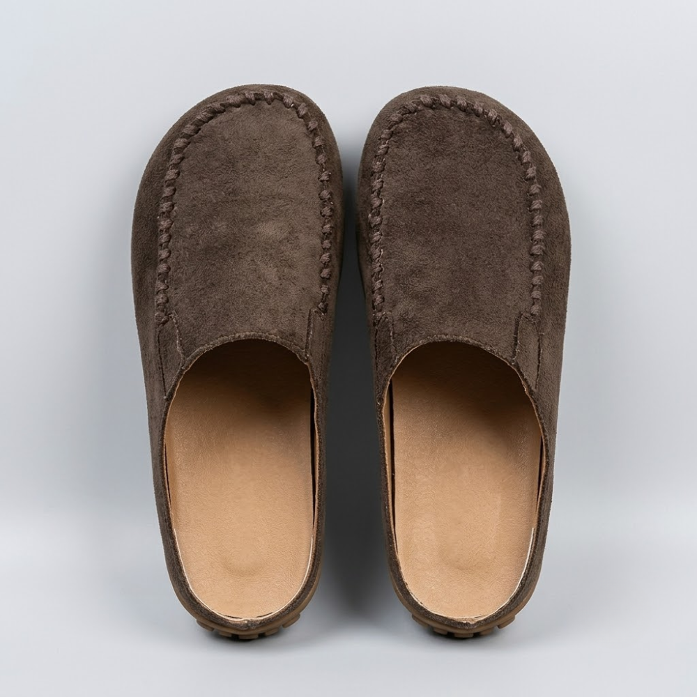 Darcie Suede Mule Loafers