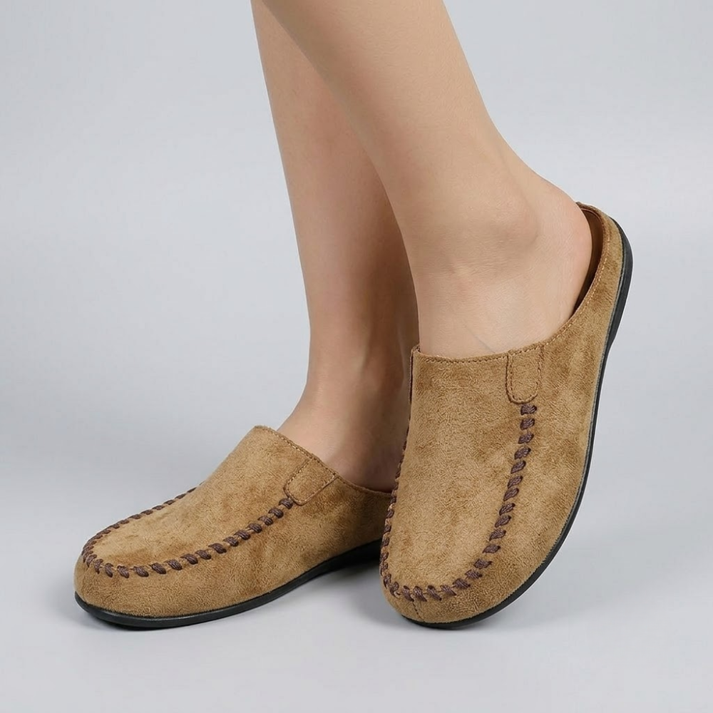 Darcie Suede Mule Loafers