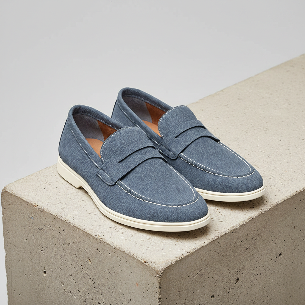 Marco Suede Penny Loafers