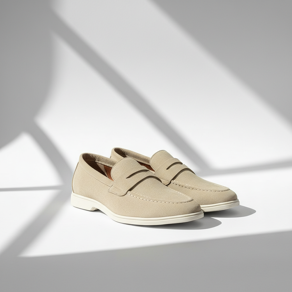 Marco Suede Penny Loafers