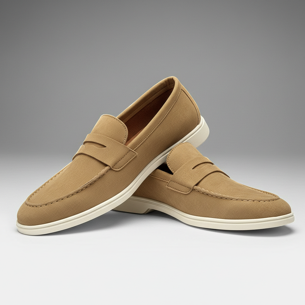 Marco Suede Penny Loafers