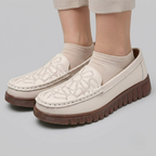 Clara Floral Stitch Loafers